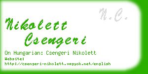 nikolett csengeri business card